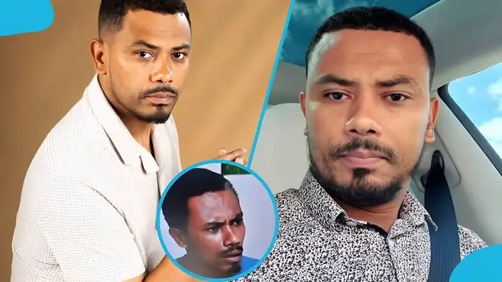 Kumawood Star Kwame Gee Inspires Fans with Viral Before-and-After Transformation Photos