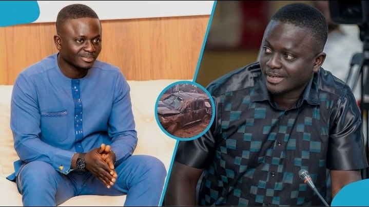 Ahafo Ano South West MP Elvis Dapaah Survives Serious Car Crash During Constituency Trip