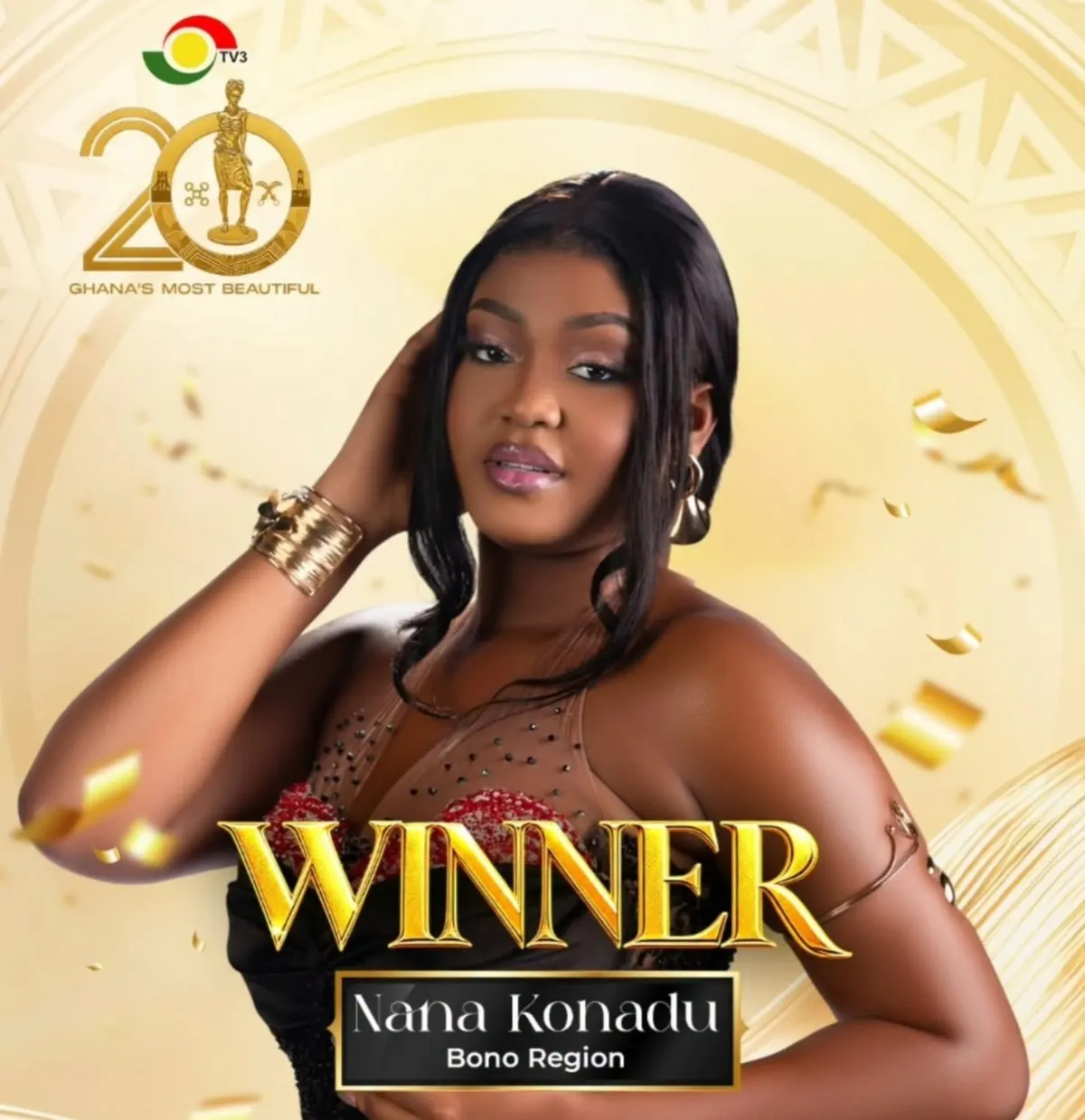 Nana Konadu Crowned Winner of Ghana’s Most Beautiful 2026: Bono Region Takes the Ultimate Crown