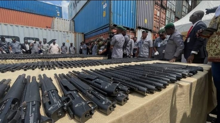 Ghana Customs Intercepts Smuggled Arms from US: Assault Rifles and 610 Ammunition Rounds Seized at Tema Port