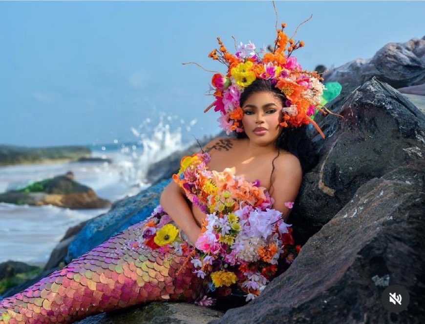 Bobrisky at 35: Nigerian Influencer Stuns in Gold Gown Amidst Cultural Celebration